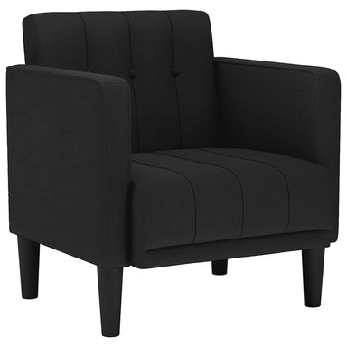 Fauteuil met armleuningen Zwart 53 cm Stof