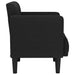 Fauteuil met armleuningen Zwart 53 cm Stof
