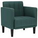 Fauteuil met armleuningen Donkergroen 53 cm Stof