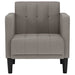 Fauteuil met armleuningen Taupe 53 cm Stof