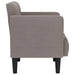 Fauteuil met armleuningen Taupe 53 cm Stof
