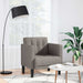 Fauteuil met armleuningen Taupe 53 cm Stof