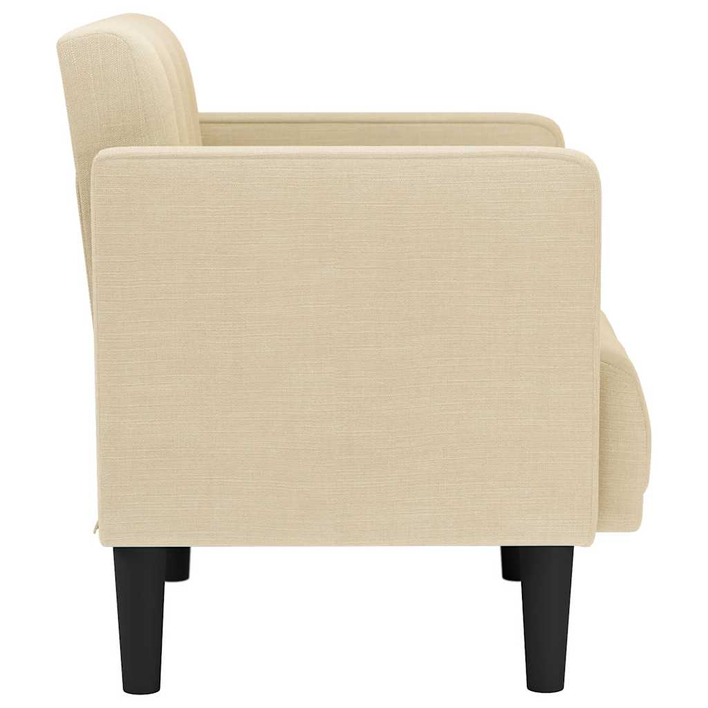 Fauteuil met armleuningen Crème 53 cm Stof