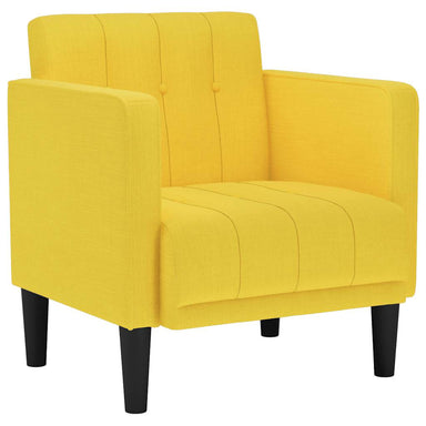 Fauteuil met armleuningen Lichtgeel 53 cm Stof