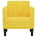 Fauteuil met armleuningen Lichtgeel 53 cm Stof