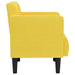 Fauteuil met armleuningen Lichtgeel 53 cm Stof