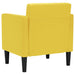 Fauteuil met armleuningen Lichtgeel 53 cm Stof