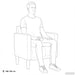 Fauteuil met armleuningen Lichtgeel 53 cm Stof