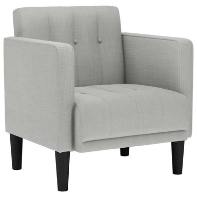 Fauteuil met armleuningen Wolkengrijs 53 cm Stof
