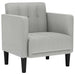 Fauteuil met armleuningen Wolkengrijs 53 cm Stof