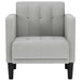 Fauteuil met armleuningen Wolkengrijs 53 cm Stof