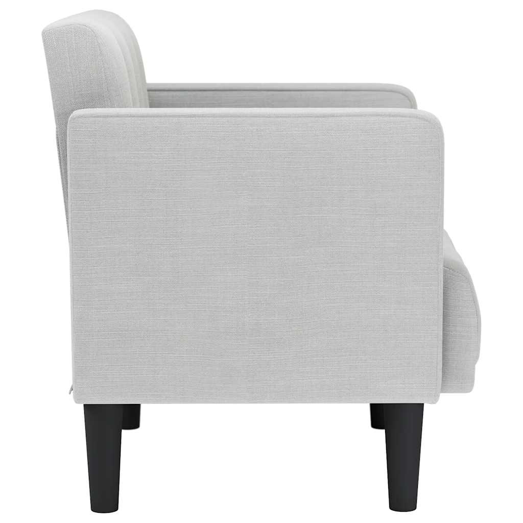 Fauteuil met armleuningen Wolkengrijs 53 cm Stof