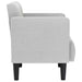 Fauteuil met armleuningen Wolkengrijs 53 cm Stof