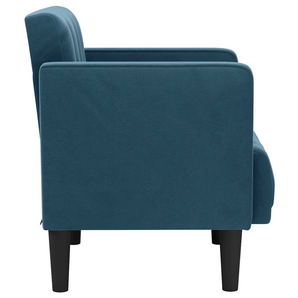 Fauteuil met armleuningen Blauw 53 cm Fluweel