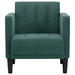 Fauteuil met armleuningen donkergroen 53 cm fluweel