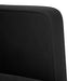 Fauteuil met armleuningen zwart 53 cm fluweel