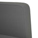 Loveseat Bank Donkergrijs 111 cm Stof