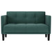 Loveseat Bank Donkergroen 111 cm Stof
