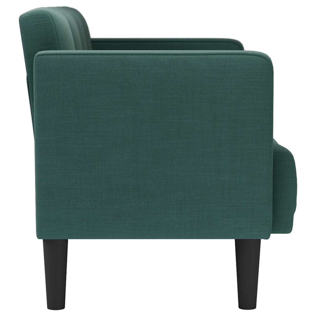 Loveseat Bank Donkergroen 111 cm Stof