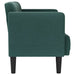 Loveseat Bank Donkergroen 111 cm Stof