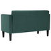 Loveseat Bank Donkergroen 111 cm Stof