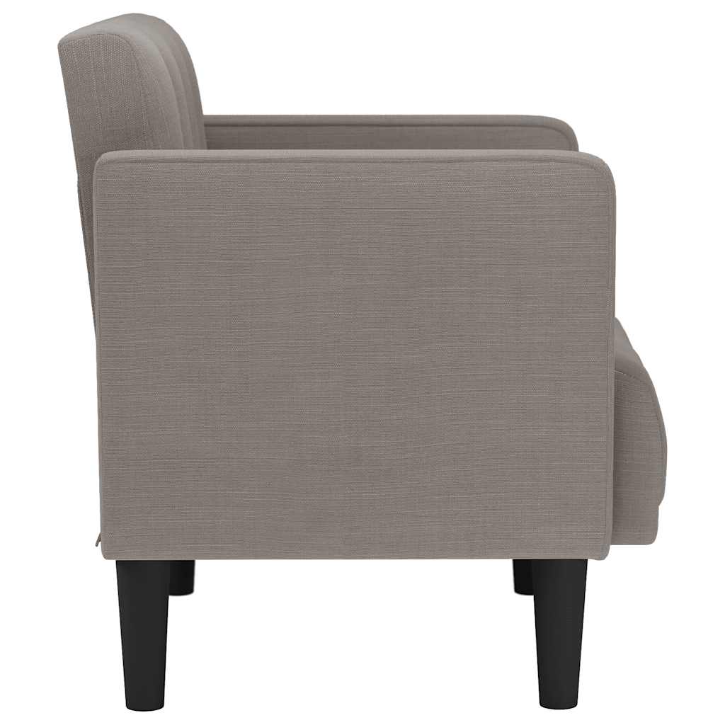 Loveseat Bank Taupe 111 cm Stof