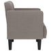 Loveseat Bank Taupe 111 cm Stof