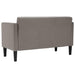 Loveseat Bank Taupe 111 cm Stof