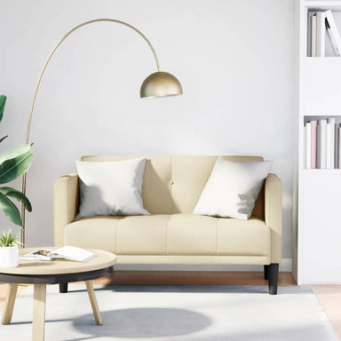 Loveseat Bank Crème 111 cm Stof