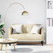 Loveseat Bank Crème 111 cm Stof