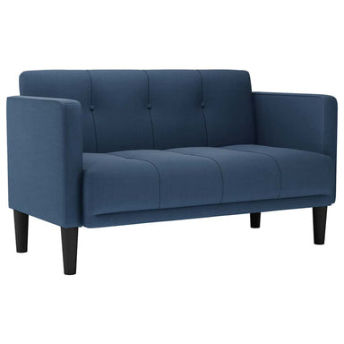 Loveseat bank blauw 111 cm stof