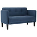 Loveseat bank blauw 111 cm stof