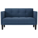 Loveseat bank blauw 111 cm stof