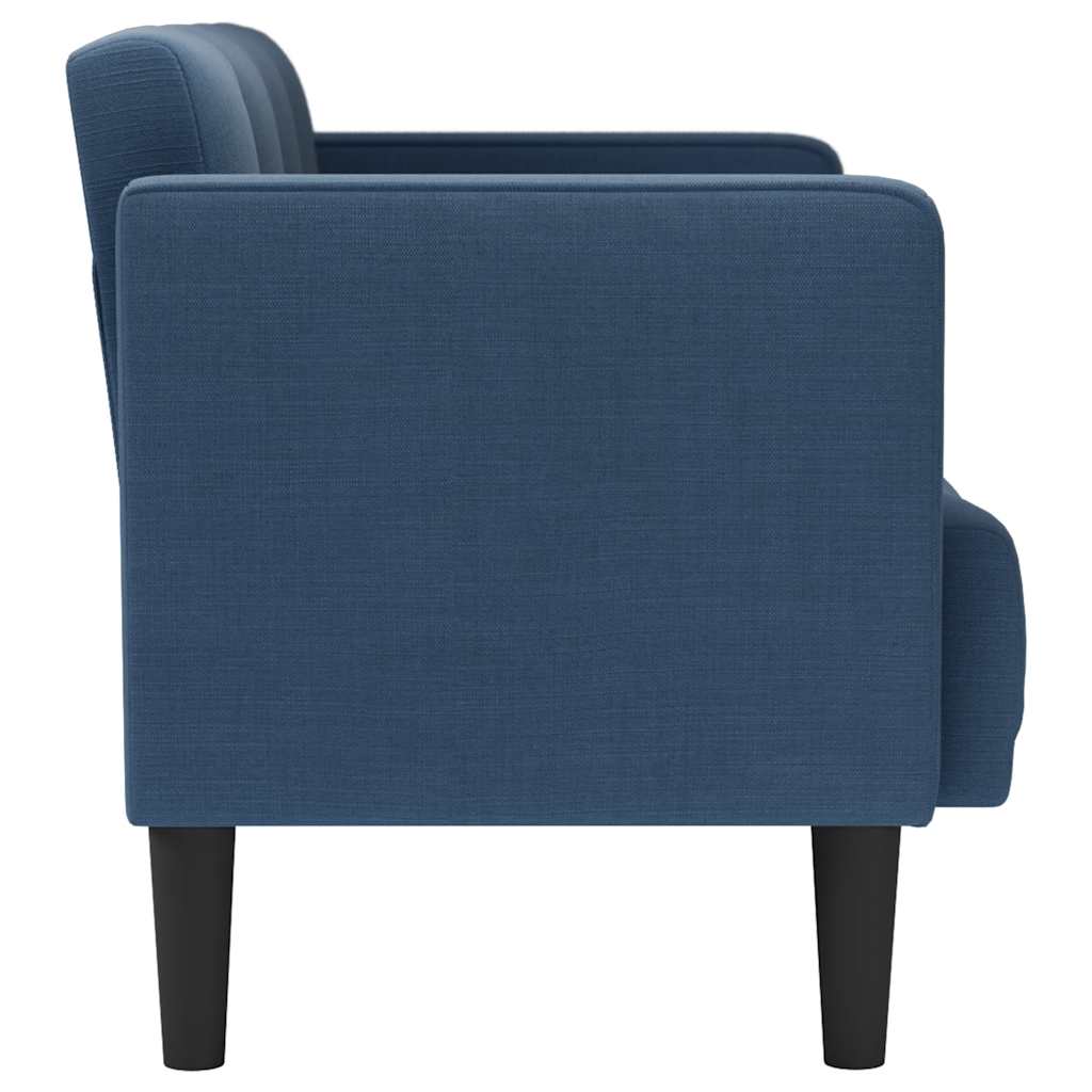 Loveseat bank blauw 111 cm stof