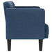 Loveseat bank blauw 111 cm stof