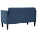 Loveseat bank blauw 111 cm stof