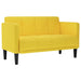 Loveseat bank geel 111 cm stof