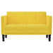 Loveseat bank geel 111 cm stof