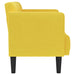 Loveseat bank geel 111 cm stof