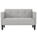 Loveseat bank wolkengrijs 111 cm stof