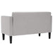 Loveseat bank wolkengrijs 111 cm stof