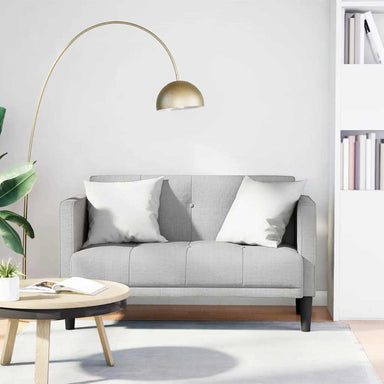 Loveseat bank wolkengrijs 111 cm stof