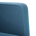 Loveseat bank blauw 111 cm fluweel