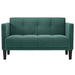 Loveseat bank donkergroen 111 cm fluweel