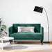 Loveseat bank donkergroen 111 cm fluweel