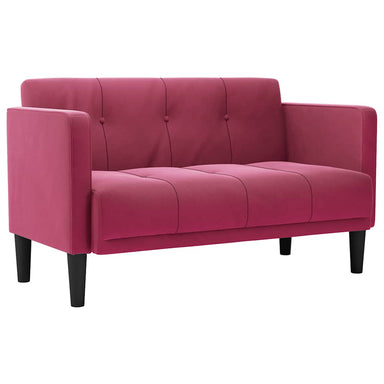 Loveseat bank wijnrood 111 cm fluweel
