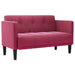 Loveseat bank wijnrood 111 cm fluweel