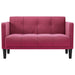 Loveseat bank wijnrood 111 cm fluweel
