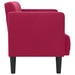 Loveseat bank wijnrood 111 cm fluweel