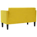 Loveseat bank geel 111 cm fluweel
